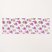 Lebhaftes Blumenmuster Yogamatte (Vorderseite (Horizontal))