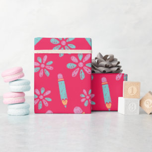 Lebhaftes Blumenpapier für nahtlose Umschläge in d Geschenkpapier