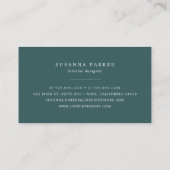 Lebhaftes Blut | Aquarellblume Visitenkarte (Rückseite)