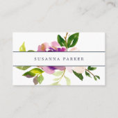 Lebhaftes Blut | Aquarellblume Visitenkarte (Vorderseite)