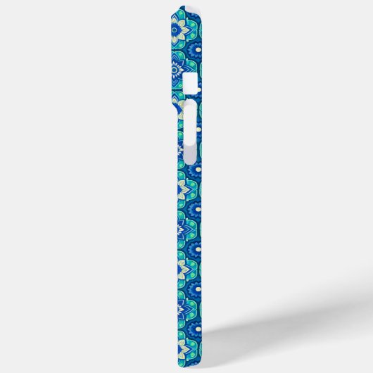 Lebhaftes Boho Chic Blumenmuster Case-Mate iPhone Hülle (Rückseite / Links)