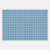 Lebhaftes Boho Chic Blumenmuster Geschenkpapier Set (Vorderseite 2)