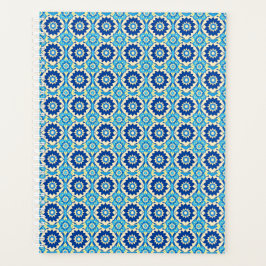 Lebhaftes Boho Chic Blumenmuster Planer