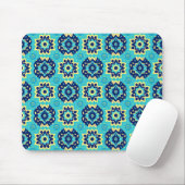 Lebhaftes Boho Chic Geometric Floral Pattern Mousepad (Mit Mouse)