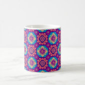 Lebhaftes Boho Chic Mandala Pattern Kaffeetasse (Mittel)