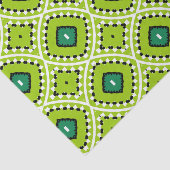 Lebhaftes Boho Ethnic Lime Green Geometric Muster Seidenpapier (Ausschnitt)