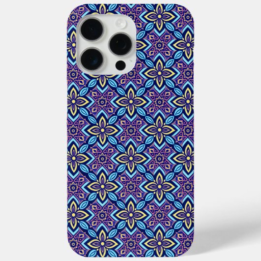 Lebhaftes Boho geometrisches Muster Case-Mate iPhone Hülle (Rückseite)