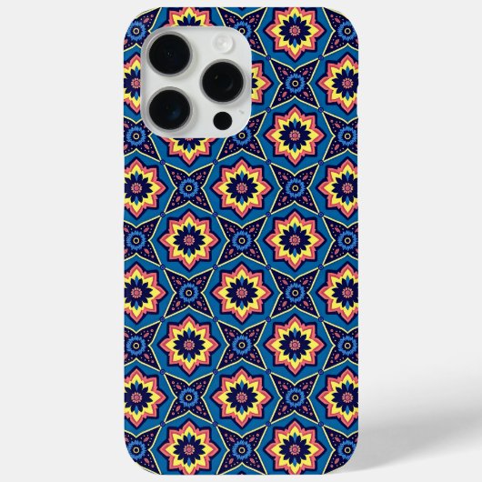 Lebhaftes Boho geometrisches Muster Case-Mate iPhone Hülle (Rückseite)