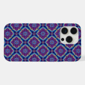 Lebhaftes Boho geometrisches Muster iPhone Hülle (Rückseite (Horizontal))