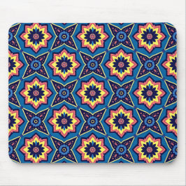 Lebhaftes Boho geometrisches Muster Mousepad
