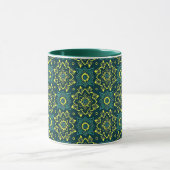 Lebhaftes Boho geometrisches Muster Tasse (Zentrum)