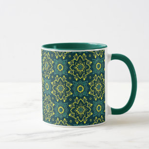 Lebhaftes Boho geometrisches Muster Tasse