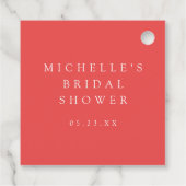 Lebhaftes Brautparty für Wildblume Geschenkanhänger (Rückseite)