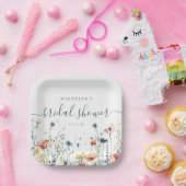 Lebhaftes Brautparty für Wildblume Pappteller (Party)