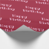 lebhaftes Burgund Geschenkpapier (Ecke)