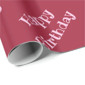 lebhaftes Burgund Geschenkpapier (Rolleneckpunkt)