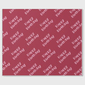 lebhaftes Burgundy Geschenkpapier (Flach)