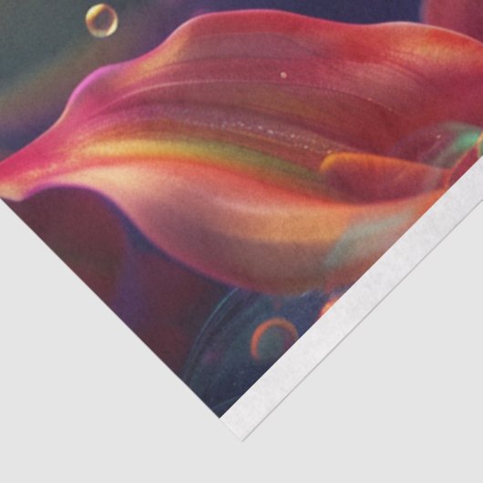 Lebhaftes Calla Lillie Translucent Bubble Decoupag Seidenpapier (Ausschnitt)