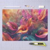 Lebhaftes Calla Lillie Translucent Bubble Decoupag Seidenpapier (Handwerk)