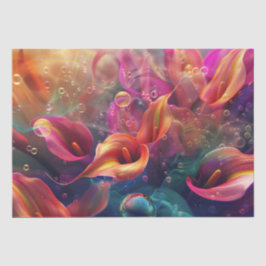 Lebhaftes Calla Lillie Translucent Bubble Decoupag Seidenpapier