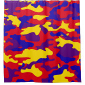 Lebhaftes Camouflage Duschvorhang (Vorderseite)