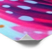 Lebhaftes Cat Art Poster - Feines und farbenfrohes (Ecke)