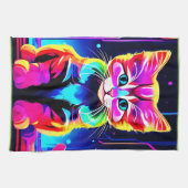 Lebhaftes Cat Artwork Geschirrtuch (Horizontal)