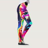 Lebhaftes Cat Artwork Leggings (Rechts)