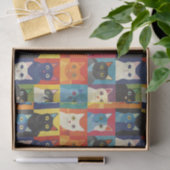 Lebhaftes Cat Collage Decoupage Seidenpapier (Geschenk)