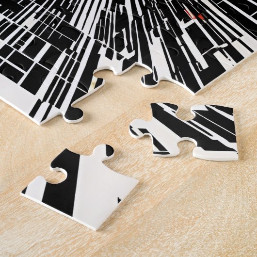 Lebhaftes Chaos: Abstrakter Farbtanz Puzzle (Seite)