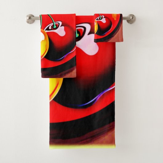 Lebhaftes Cherry Duo Badhandtuch Set (Insitu)