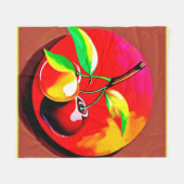 Lebhaftes Cherry Duo Fleecedecke (Vorderseite (Horizontal))