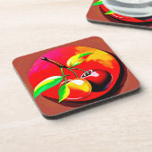 Lebhaftes Cherry Duo Getränkeuntersetzer (Linke Seite)