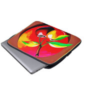 Lebhaftes Cherry Duo Laptopschutzhülle (Vorne Knopf)