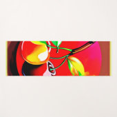 Lebhaftes Cherry Duo Yogamatte (Vorderseite (Horizontal))