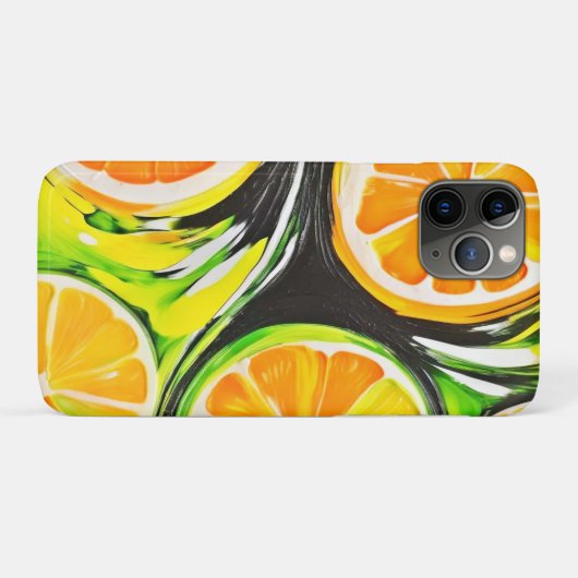 Lebhaftes Citrus-Gemälde Case-Mate iPhone Hülle (Rückseite (Horizontal))