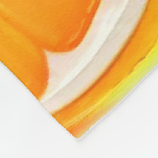 Lebhaftes Citrus-Gemälde Fleecedecke (Ecke)