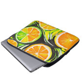 Lebhaftes Citrus-Gemälde Laptopschutzhülle (Vorne Knopf)