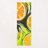 Lebhaftes Citrus-Gemälde Yogamatte (Vorderseite)