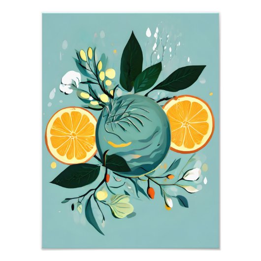 Lebhaftes Citrus Paradise Fotodruck (Vorne)