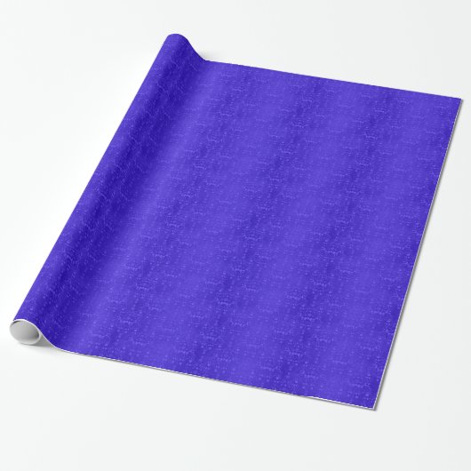 Lebhaftes Cobalt Blue Extravagant Damask Muster Geschenkpapier (Ungerollt)