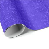 Lebhaftes Cobalt Blue Extravagant Damask Muster Geschenkpapier (Rolleneckpunkt)