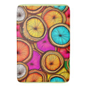 Lebhaftes Coconut Slice Abstract Design Badematte (Vorderseite Vertikal)