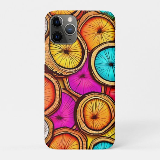 Lebhaftes Coconut Slice Abstract Design Case-Mate iPhone Hülle (Rückseite)