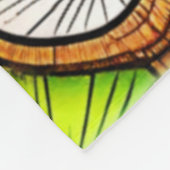 Lebhaftes Coconut Slice Abstract Design Fleecedecke (Ecke)