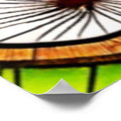 Lebhaftes Coconut Slice Abstract Design Poster (Ecke)