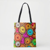 Lebhaftes Coconut Slice Abstract Design Tasche (Vorderseite)