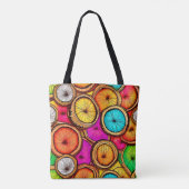 Lebhaftes Coconut Slice Abstract Design Tasche (Rückseite)