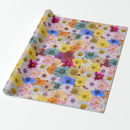Lebhaftes Daisy Delight Wrapping Paper Geschenkpapier