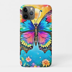 Lebhaftes Design der Blütenschmetterlinge Case-Mate iPhone Hülle